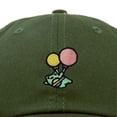 thumbnail image 2 of Dalix Soaring Frog Embroidered Womens Cotton Dad Hat Baseball Cap Adjustable in Olive, 2 of 5