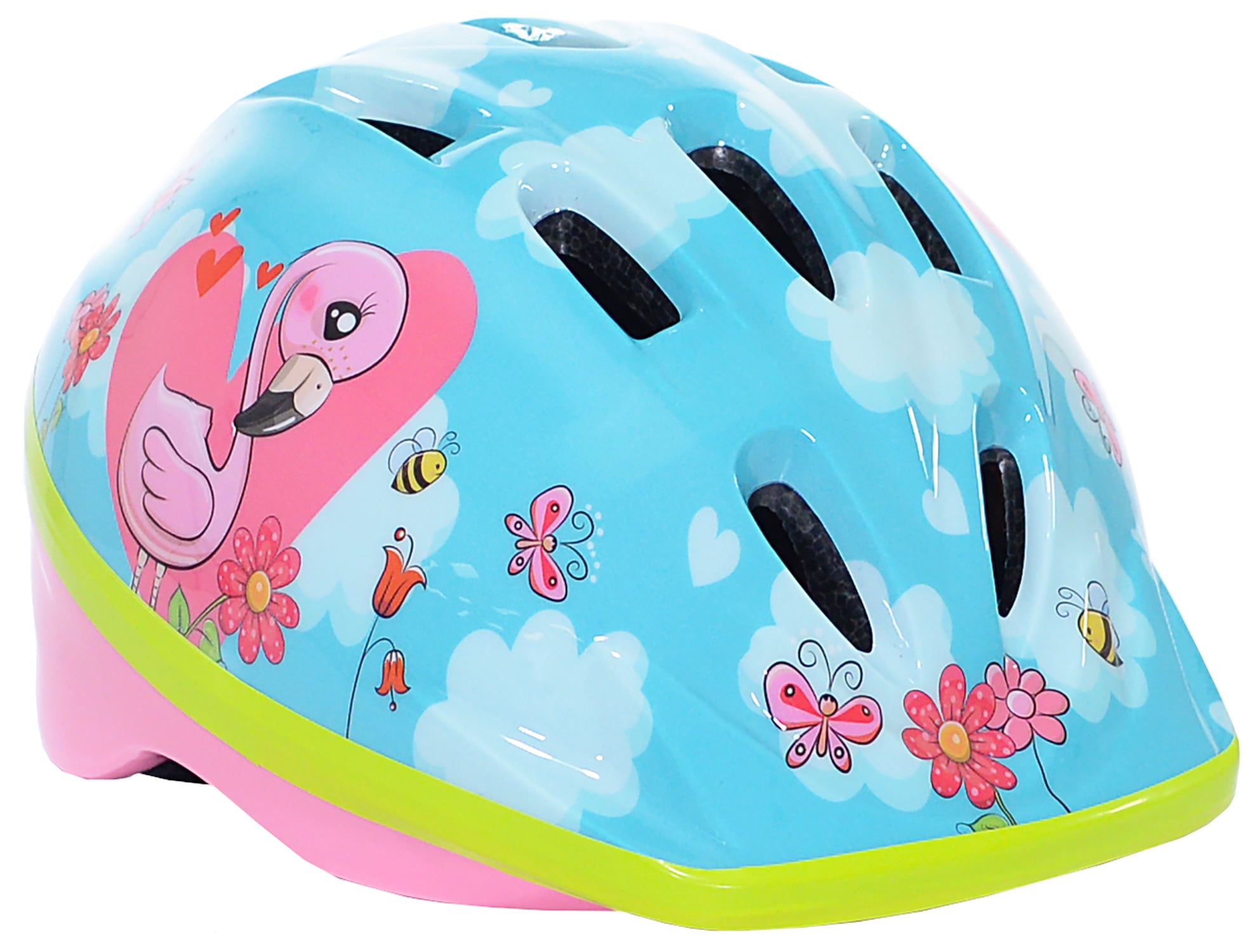 Kent™ Toddler Helmet & Pad Combo, Blue Clouds & Flamingo Pigs (Ages 3+)