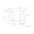 thumbnail image 5 of Sawhorse Metal/Wood End Table, 5 of 10