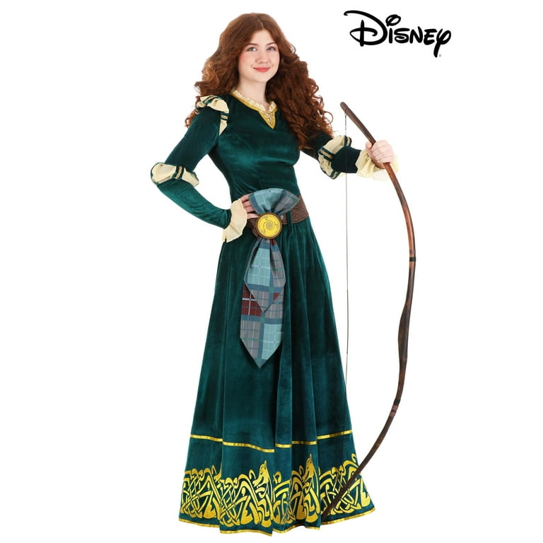 open lace back dress Merida Brave Scottish Princess Running Costume– Rock City Skirts main image 1