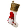 thumbnail image 1 of Coofit Fireplace Hanging Stocking 3D Gnome Xmas Stocking Holiday Stocking for Christmas, 1 of 10