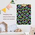 thumbnail image 4 of FMSHPON Rainbow Sunflower Clipboard Hardboard Wood Nursing Clip Board and Pull for Standard A4 Letter 13x9 inches, 4 of 4