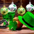 thumbnail image 4 of TanSiDing St. Patrick's Day Ornaments Shatterproof Plastic Hanging Decorations Set with Clover Hat Design for Tree Party Home Festival, 4 of 8