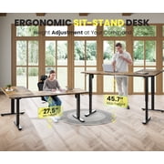 L-shaped Standing Desk – Adjustable Height Electric Desk With Memory Controller