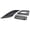Black, variant on APS Premium Stainless Steel Black 8x6 Horizontal Billet Grille Compatible with Nissan Armada 2008-2015 Logo Show Combo N19-J97776N