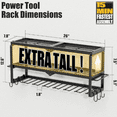 thumbnail image 2 of Power Tool Organizer, 7 Drill Holder for Tool Organizer, Storage and Organization for Garage, Heavy Duty Metal Tool Shelf Utility Rack for Cordless Power Tools Suitable for Pegboard/Workshop, 2 of 6