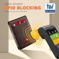 thumbnail image 4 of Billetera RUNBOX, delgada, de piel, para billetes, con bloqueo RFID, para hombre, 4 of 8
