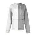 thumbnail image 4 of Xcmzpl Hoodies for Women Loose Fit Color Block Hooded Sweatshirt Athletic Sweater Tops Cotton Long Sleeve Shirts Fall Fashion, 4 of 4