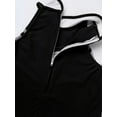 thumbnail image 6 of Lejafay Kids Girls Cheerleading Outfit Sleeveless Tops with Pleated Skirt Set Costume Black 12, 6 of 7