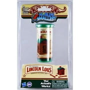 Super Impulse  Wood Worlds Smallest Lincoln Logs, Brown & Green - 49 Piece
