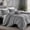 Silver, variant on IR Imperial Rooms 2 PC Duvet Cover Set Twin Size Plain Button Closer Soft Brushed Microfiber Silver (68 x 90) Inches