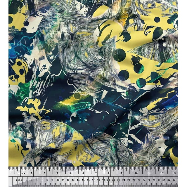 Soimoi Cotton Cambric Fabric Animals & Texture Fabric Prints by Yard 42 Inch Wide