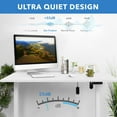 thumbnail image 4 of Mount-It! White Electric Standing Desk with Extra-Wide  55" Desktop, White, 4 of 9