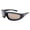 Black Frame/Driving Mirror Lens, variant on MotoFrames MF Payback Padded Motorcycle Sunglasses Black Frames (Black)