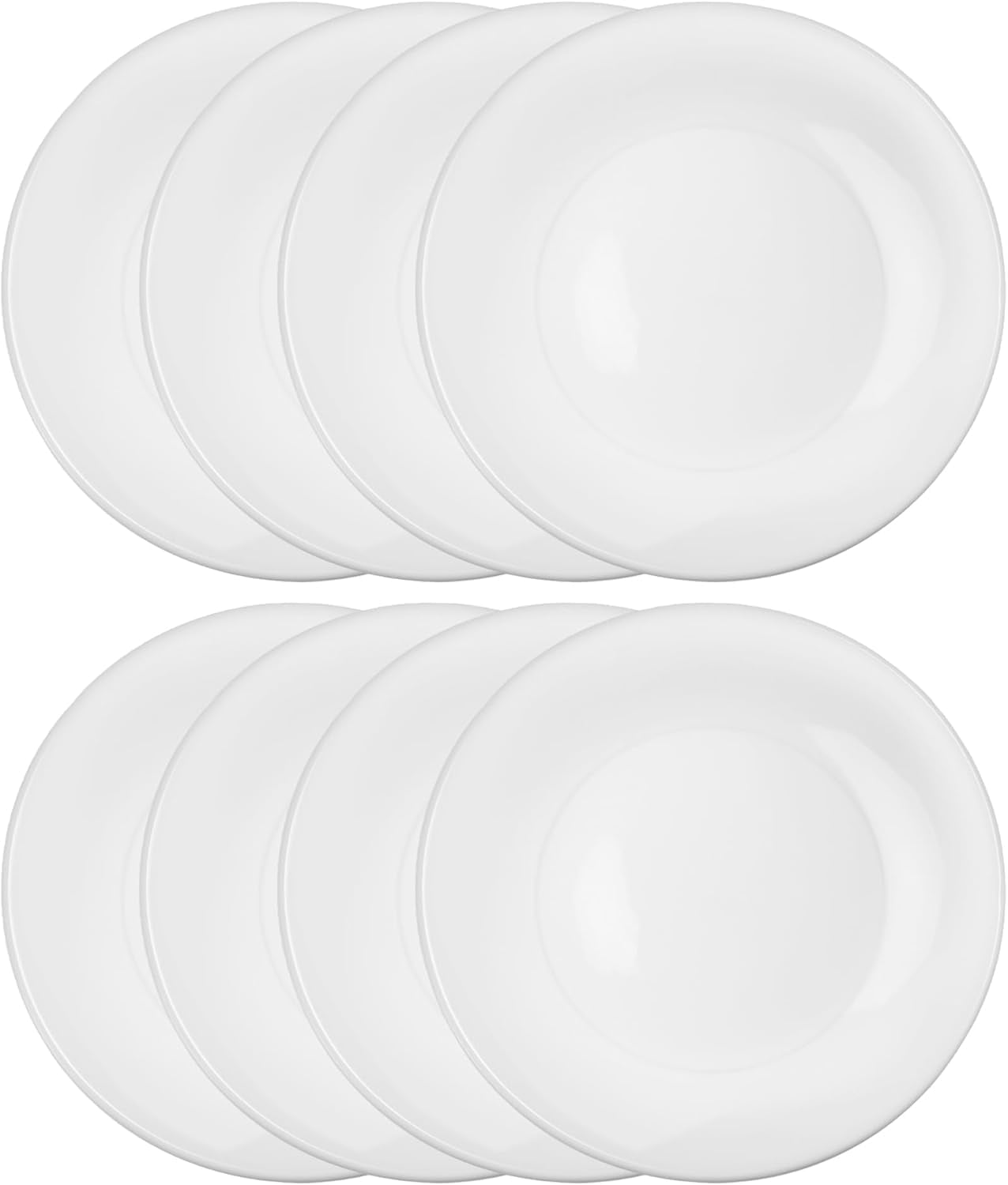 Corelle Set of 6 Vitrelle Glass Appetizer Plates, Triple Layer