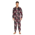 thumbnail image 6 of joogoo Skull Roses Flower-p2 Unisex Adults Onesies Pajamas Jumpsuits L, 6 of 7