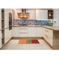 thumbnail image 6 of Ahgly Company Machine Washable Indoor Square Contemporary Neon Red Area Rugs, 5' Square, 6 of 7