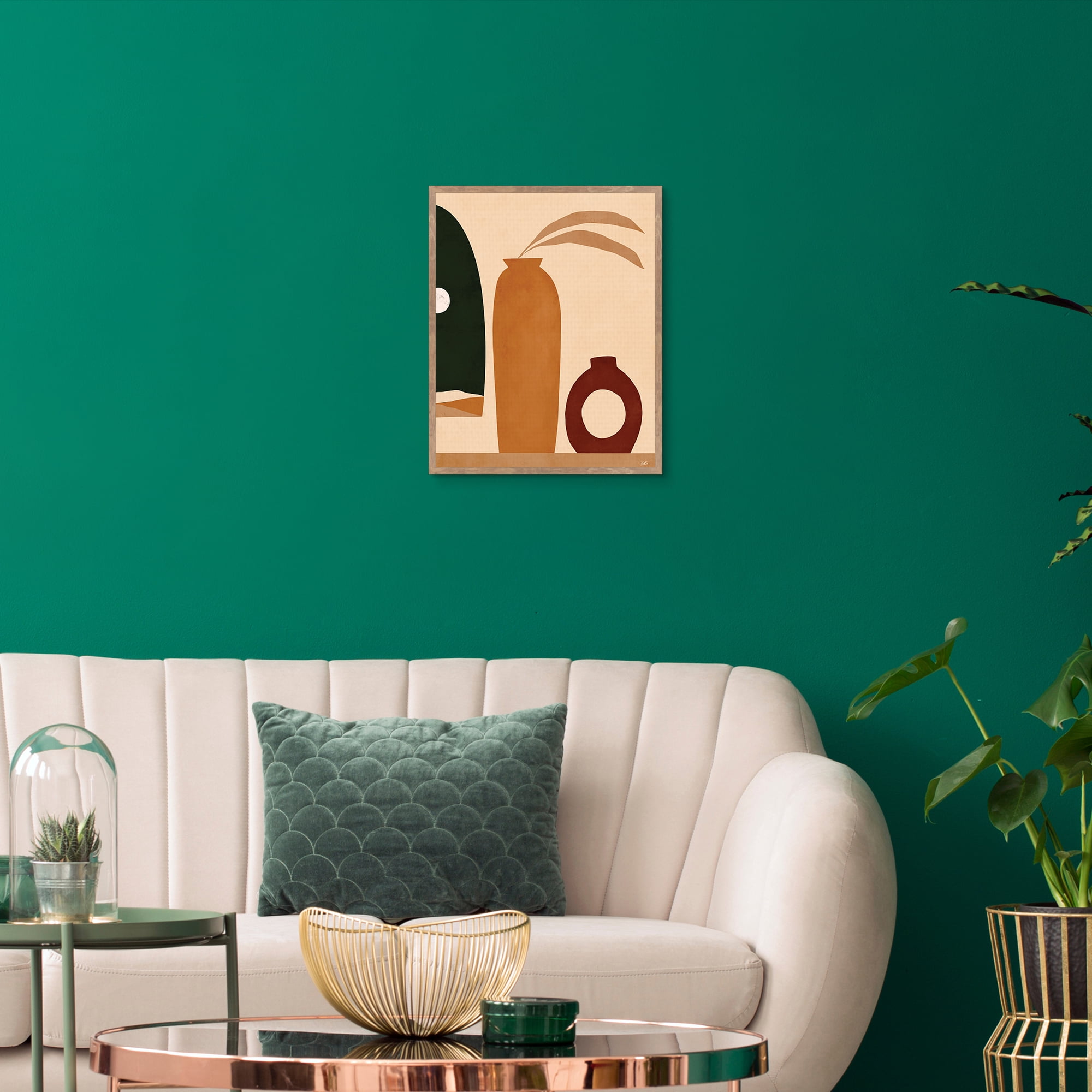 Ochre 2 by Bria Nicole Framed Canvas Art Print
