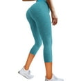 thumbnail image 5 of Gaecuw Capri Pants for Women Casual Summer Capri Leggings Slim Fit Scrunch Long Pants Lounge Trousers Sweatpants Seamless Yoga Pants Summer Calf Length Workout Pants with Pockets Butt Lifting Solid, 5 of 5