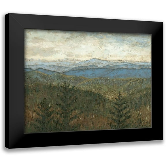 Meagher, Megan 14x12 Black Modern Framed Museum Art Print Titled - Blue Ridge View I