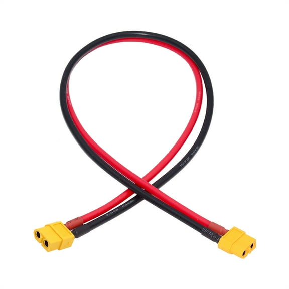 FVH XT60 Female to Female 12AWG Extension Cable Connector for RC Battery Portable Power Station Solar Panel