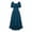 CC-Navy, variant on QATAINLAV Renaissance Costume Women Medieval Asymmetrical Chemise Dress Victorian Corset Short Sleeve Irish Peasant Dresses, Red, L