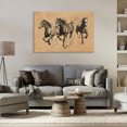 thumbnail image 3 of Stupell Industries Southwestern Running Free Horse Trio Canvas Art, 36 x 24, by Petals Prints Design, 3 of 7