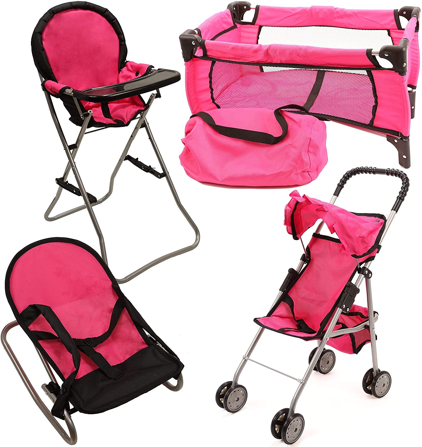 baby doll stroller and pack n play
