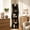 Black, variant on 5-Tier S-Shaped Corner Shelf, Modern Freestanding Curved Display Rack with 90° Corner Fit, Space-Saving Bookshelf Plant Stand for Living Room Bedroom, Orange