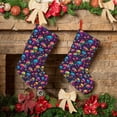 thumbnail image 6 of Lsque rainbow color mushroom Skull Pattern 18 Inch Christmas Stockings, Festive Holiday Stocking for Christmas Decorations Holiday Decor, 6 of 7