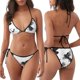 thumbnail image 3 of Balery Monochrome Flying Ravens Pijama Estampado Bikini de Dos Piezas para Mujer - Conjunto de Bikini Ajustable Sexy y Cómodo para Playa, 3 of 6