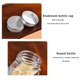 thumbnail image 3 of Juego de 24 tarros de almacenamiento con tapas de acero inoxidable, tarros de especias, latas de cristal, 3 of 5