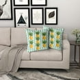 thumbnail image 6 of GZHJMY Pineapple Fruit Throw Pillow Covers, Striped Background Soft Square Pillow Cases 18x18in Set of 2,Decorative Pillowcase Suitable for Bed Car Sofa Home, 6 of 7