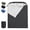 Black, variant on Sweetcrispy Double Sleeping Bag 2 Person Queen Size All Season Waterproof Camping Hiking Backpacking, Black