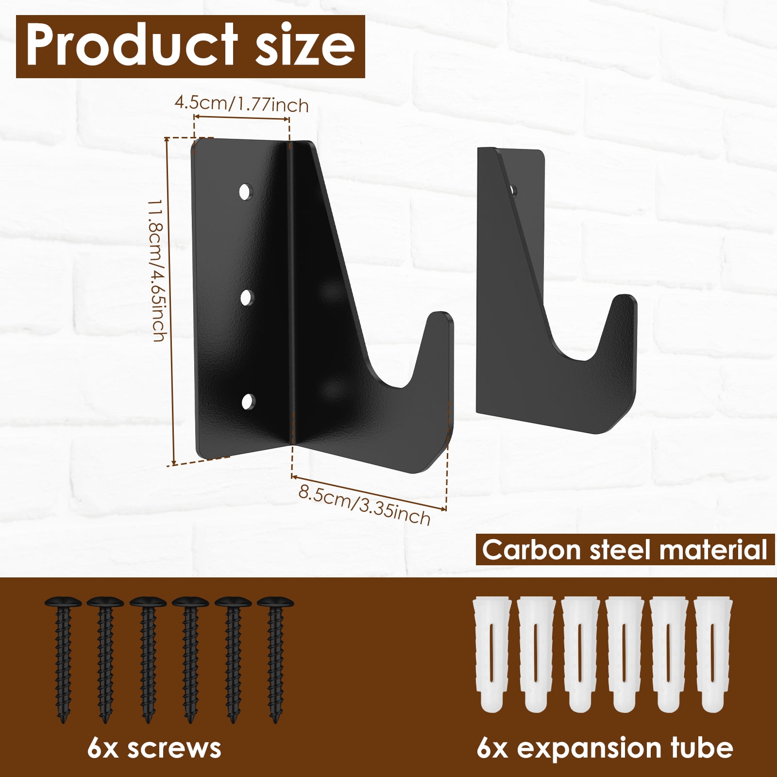 2 Pcs 11 CM Carbon Steel Floor Jack Stand Rack Professional Heavy Duty Suspension（)