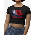 thumbnail image 3 of Make America Great Again Shirt Crop Tee Women's, 3 of 4