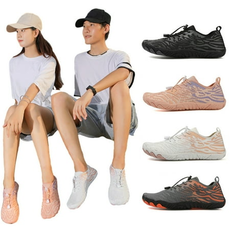 

Mens Womens Water Shoes Quick Dry Barefoot Walking Beach Shoes Anti Slip Wading Shoes Breathable Surfing Shoes Black 38