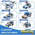thumbnail image 3 of EXERCISE N PLAY 1169-Piece City Police Station Building Kit, 6-in-1 Military Battleship Toy, 3 of 7