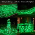 thumbnail image 2 of Red de luces navideñas Dirnun, 160 LED, 1,5 m x 2 m, verde, resistente al agua, 2 of 8