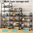 thumbnail image 3 of 5-Tier Wire Shelving Storage rack, Steel Storage Rack for Garage Office Kitchen black, 17.32" W x 10.63" D x 41.34" H, 3 of 9