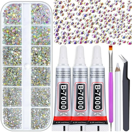 

Flat Bottom Rhinestone | Glue and Rhinestones for Jewelry Making | Easy to Use Finger DIY Accessories with Jewelry Glue