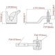 thumbnail image 2 of Cerradura de puerta Bloqueo automático-cerradura de perno de metal-pestillo de acero por gravedad cerca de jardín-negro-tornillos de fijación incluidos, 2 of 5