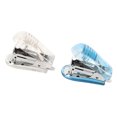 thumbnail image 1 of Small Stapler, 2pcs Handheld Stapler Durable Plastic  For Desktop White Blue,Purple Pink, 1 of 8