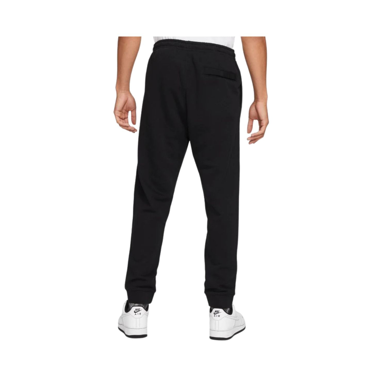 nike french terry pants black