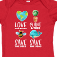 thumbnail image 4 of Inktastic Earth Day Plant a Tree Save the Bees Save the Seas Love Your Mother Earth Boys or Girls Baby Bodysuit, 4 of 5
