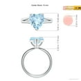 thumbnail image 4 of Angara Natural 2.52 Ct. Aquamarine Solitaire Ring in Sterling Silver for Women (Ring Size: 4.5), 4 of 9