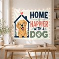thumbnail image 5 of Golden Retriever Inside House Silhouette Whimsical Rustic for Animal Lovers, Home Decor Wall Art, Birthday Gift, Tapestry Wall Hanging for Bedroom and Nursery, 5 of 6