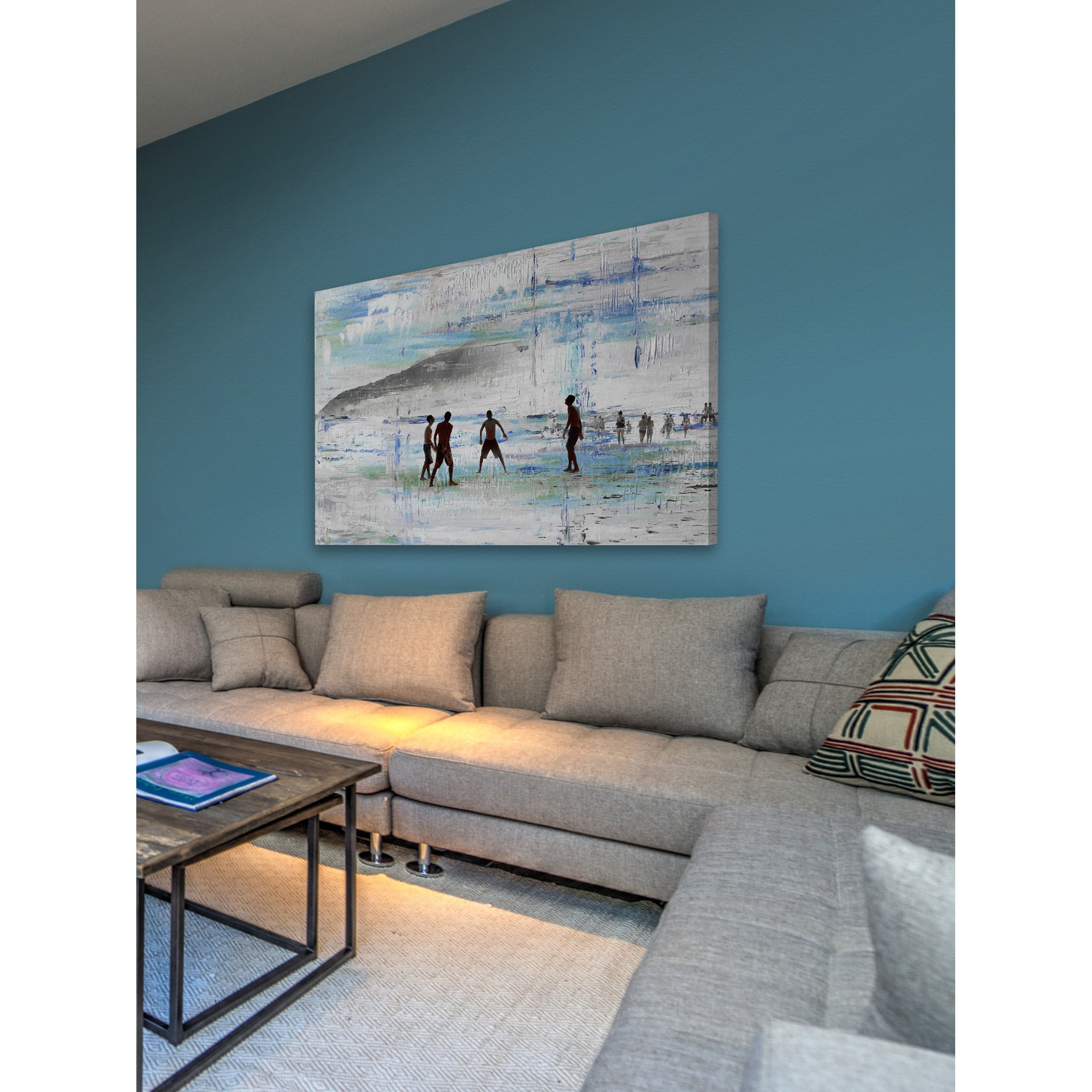 "Sand Games" Painting Print on Wrapped Canvas