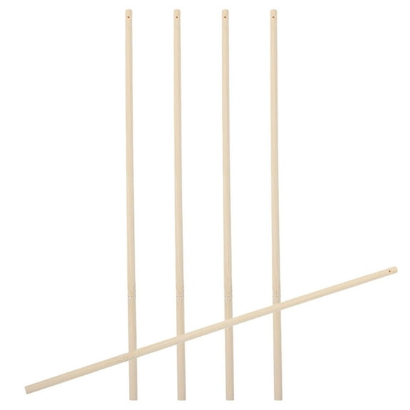 5pcs Handheld Lantern Poles Wood Sticks Long Handles DIY Accessory