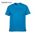 thumbnail image 2 of REDHOTYPE T-Shirt d'Été pour Hommes 100 % Coton Manches Courtes Col Rond Confortable Tops Unis, 2 of 5